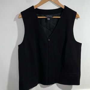 Due per‎ due best black Bloomingdale’s size 14 zip up lined boxy fit